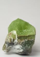 23.50Ct Beautiful Natura Green color Peridot  Black Routail Crystal  picture