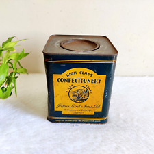 1950 Vintage Tiger Brand James Lord & Sons High Class Confectionery Tin Box T250 picture