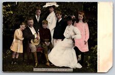 President Roosevelt and Family, Vintage Postcard picture