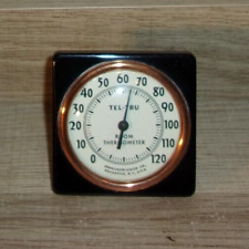 Vintage Tel-Tru Room Thermometer Germanow-Simon Company Rochester NY Made in USA picture