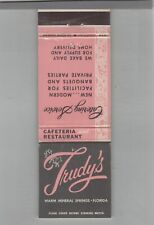 Matchbook Cover - Florida Trudy's Cafeteria & Restaurant Warm Mineral Springs FL picture
