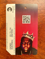 LIMITED EDITION Biggie Smalls “The Notorious B.I.G.” Metro Card 2022  picture