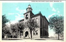 Manassas VA-Virginia, Prince William County Courthouse Vintage Souvenir Postcard picture