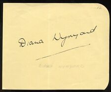 Diana Wynyard d1964 signed autograph auto 4x6 Album Page Actress in Boer War picture