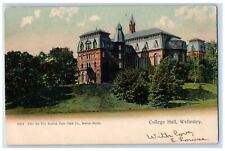 1907 College Hall Building Wellesley Massachusetts MA Posted Antique Postcard picture