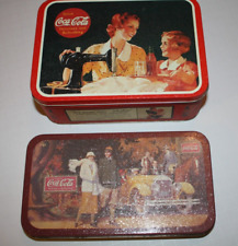 Lot of 2) Coca Cola Tins ( Coca Cola & It's Pause Time Mother) picture