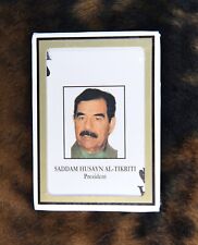 Saddam Husayn Al-Tikriti Gemaco Playing Cards- in original box, never used picture