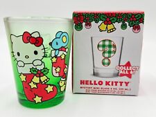 New Sanrio Hello Kitty With Stocking And Mouse Mini Christmas Glass 2oz 2 Oz picture