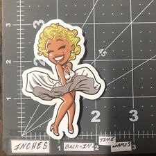 Sexy Marilyn Monroe White Dress Adult Humor Decal Sticker Skateboard Guitar B11L picture