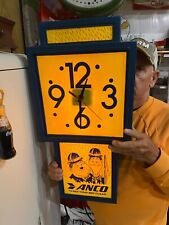 Vintage 1985 Laurel & Hardy ANCO Wipers Lighted Clock Sign 24