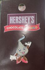 New Hershey's Chocolate World Metal Pin Collectible Hershey Silver Kiss Souvenir picture