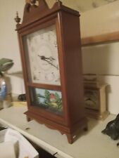 Vintage Seth Thomas Mantel Clock E983-000 Brass Tops Wind Up Works Soft Chime. picture
