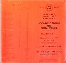 Seaboard Coast Line SCL Railroad Time Table 2 Jacksonville Tampa Div. 05/01/1978 picture