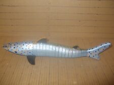 Vintage handmade wood shark painted Articulated picture