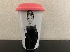 Vintage AUDREY HEPBURN's BREAKFAST AT TIFFANY'S Ceramic Coffee Cup w/LID picture