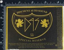 Discount Auto Sound Special Reserve Label picture