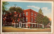 Somerset Community Hospital Vintage Pennsylvania PA Postcard 1940 picture
