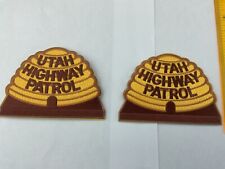 Utah Highway Patrol collectable Patch Set 2 pieces picture