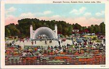 Moonlight Terrace, Russels Point, Indian Lake, Ohio - 1937 Chrome Postcard picture
