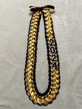 2024 Graduation Lei 2 Color Double Braided  Satin Ribbon Gold Yellow Black picture