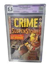CRIME SUSPENSTORIES #17  (1953)  Johnny Craig Cover - CGC 5.5 slight restoration picture