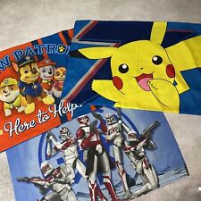 Mixed Lot Of Pillowcases Boys Kids Pokemon Pikachu Star Wars Paw Patrol Chase picture