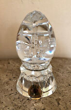 Sullivans Handmade 24% PbO Lead Crystal EGG Paperweight w/ Stand Made in Poland picture