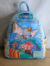 Disney Loungefly Flying Dumbo Stained Glass Portrait Mini Backpack - NWT & Wrap picture