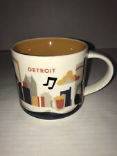 STARBUCKS Detroit Coffee Cup Mug Ceramic ~You Are Here Collection~ 2013 14oz picture