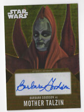 Barbara Goodson as Talzin 2016 Topps Star Wars Evolution Autograph Card Gold /10 picture