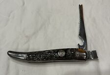Vintage Imperial Prov RI USA Fish Fishing 1 Blade Pocket Knife Missing Blade picture