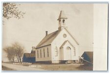 c1910's Congregational Church Shaws Illinois IL RPPC Photo Antique Postcard picture