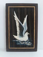 Vintage Handpainted Seagull On Redwood California Redwood Avenue Of The Giants picture