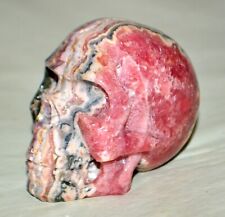 Gemmy Rhodochrosite Carved Skull from Argentina * rare * picture