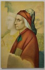 Portrait Ritratto di Dante Affresci di Giotto Art Postcard S15 picture