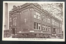 Kendallville New High School Building IN Noble County Vintage Postcard R90 picture
