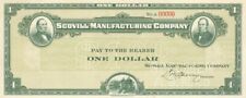 Scovill Manufacturing Co. - American Bank Note Company $1 Green Specimen Note -  picture