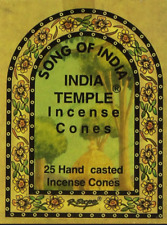 Two (2x) 25-Cone Boxes Song of India Temple Incense Cones picture