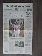 The Dallas Morning News - Superbowl XLVI Giants vs Patriots - February 4, 2008 picture
