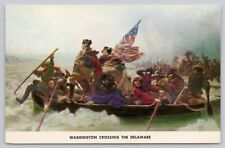 Post Card Washington Crossing The Delaware G254 picture