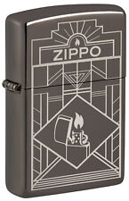 Zippo Art Deco Design Black Ice Windproof Lighter, 48247 picture