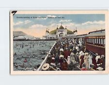 Postcard Crowds arriving at Great Salt Lake Pavilion at Salt Air Magna Utah USA picture