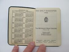 1936, The Methodist Book Concern, Facts, Adress Book, Calander, Maps Pocket Book picture