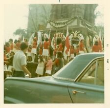 Vintage Photo 1970 Plymouth Car Blue Mexico City Parade Celebration Costumes picture