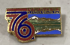 VINTAGE “76” 1976 STATE OF MONTANA Pinback Metal Pin picture