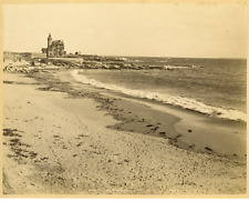 ND. France, Quiberon, La Villa Rodel et la Pointe d'Uville Vintage Albumen picture