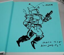 SIGNED SKETCH Kim Jung-Gi 2011 Sketch Collection Artbook Hardcover Boba Fett  picture