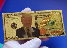 Donald Trump $1000 Bill, Bank Note - 24kt Gold Foil Commemorative -  picture
