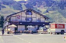 1969 Guido's Swiss Inn 35mm Kodachrome Slide Aspen CO Coors Truck Cars picture