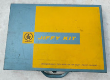 Vintage Crest Good Jiffy Kit Plumbing Renewable Faucet Seats W/Metal Supply Box picture